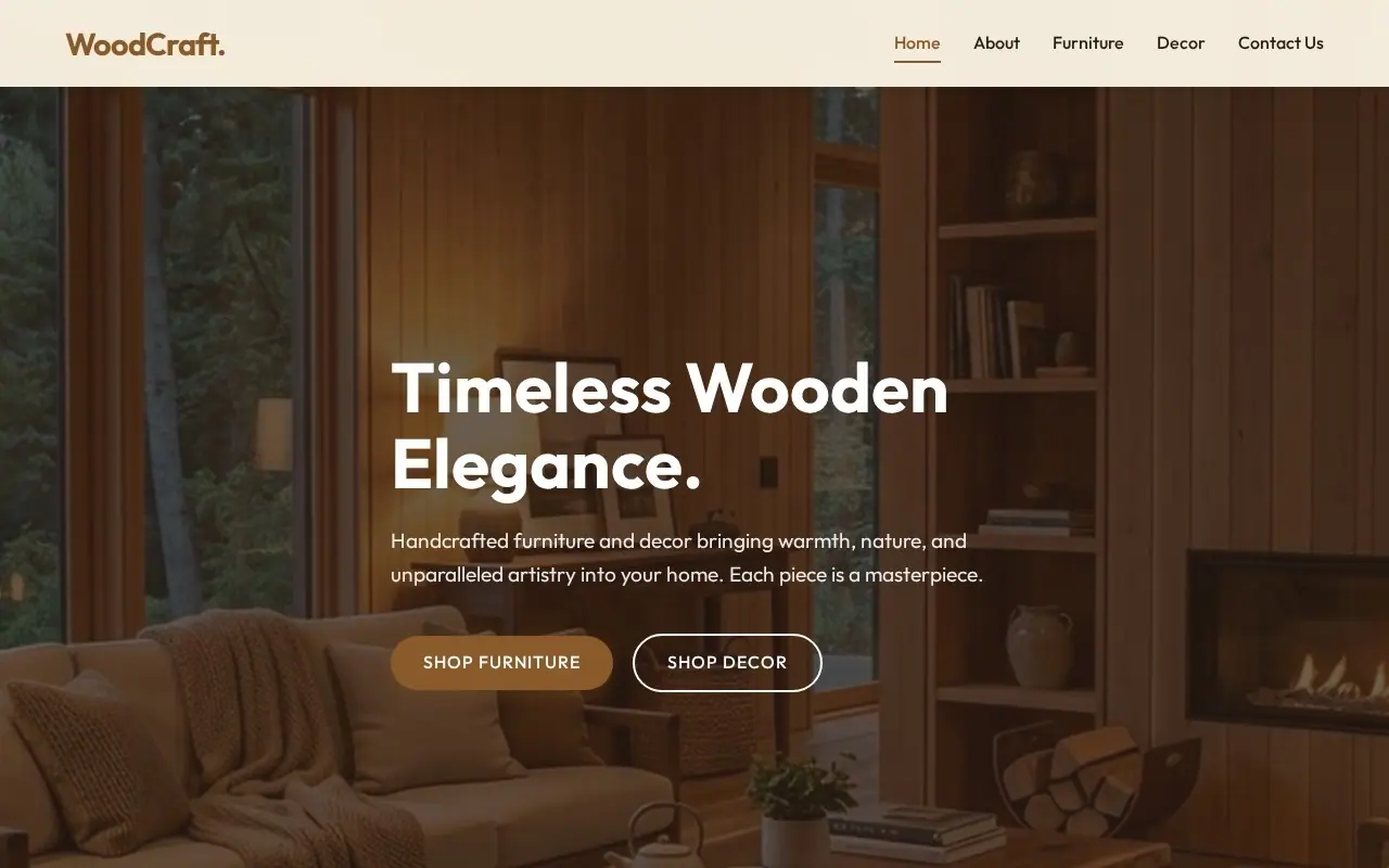 Woodcraft Store Premium storefront